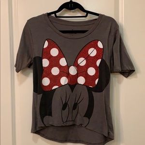 Minnie Mouse crop tee